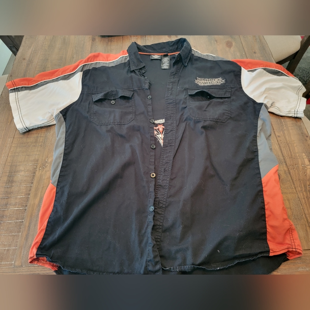 Harley Davidson Mens XXL Button down shirt